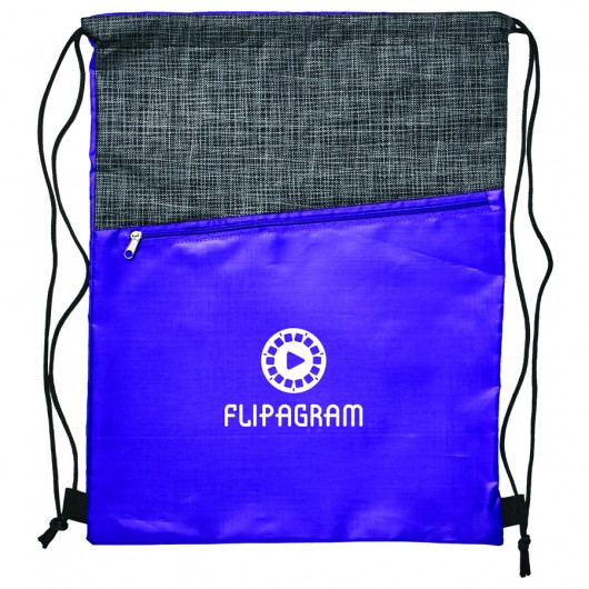 Purple Rio Crosshatch Backsacks